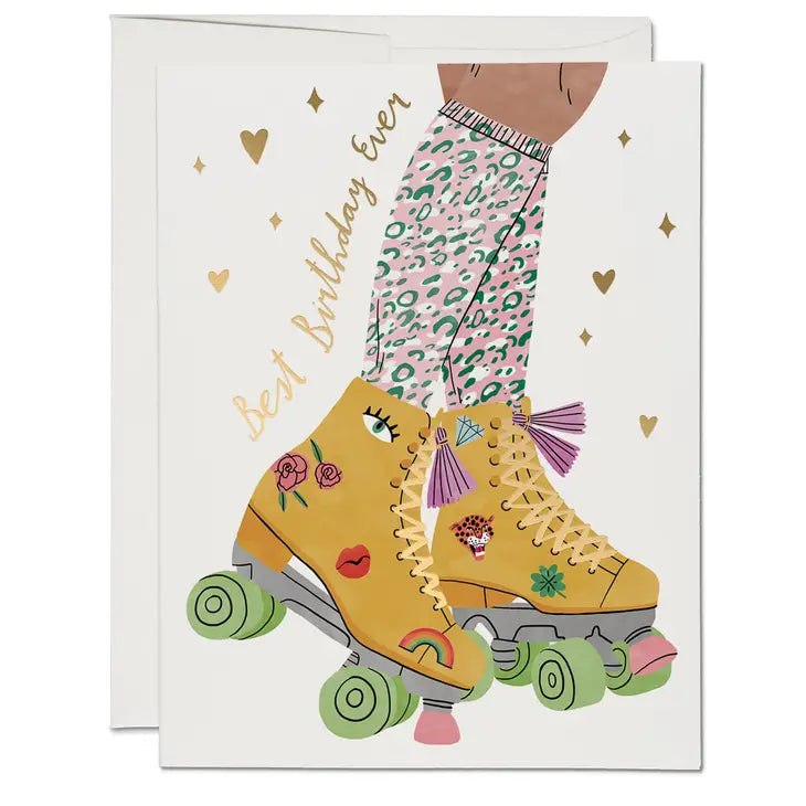 Roller Skate Birthday card by Red Cap Cards