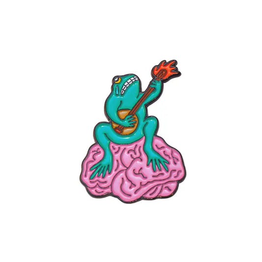 Brain Frog Pin by Pretty Bad Co