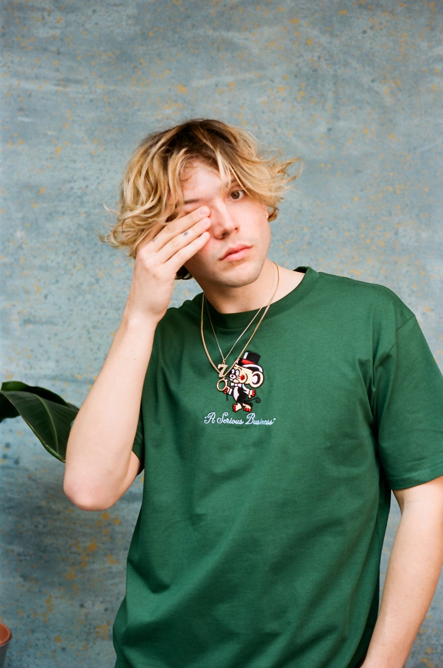 Classy Embroidered T-Shirt Forest from Playdude