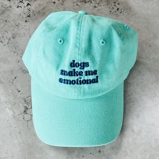 Dogs Make Me Emotional Baseball Cap by The Silver Spider