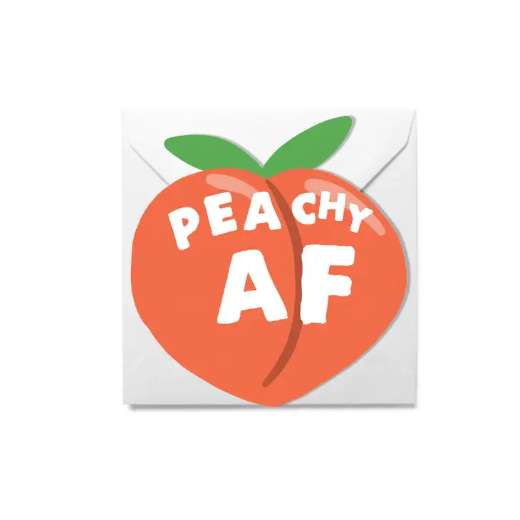 PEACHY CUT OUT CARD by Jolly Awesome
