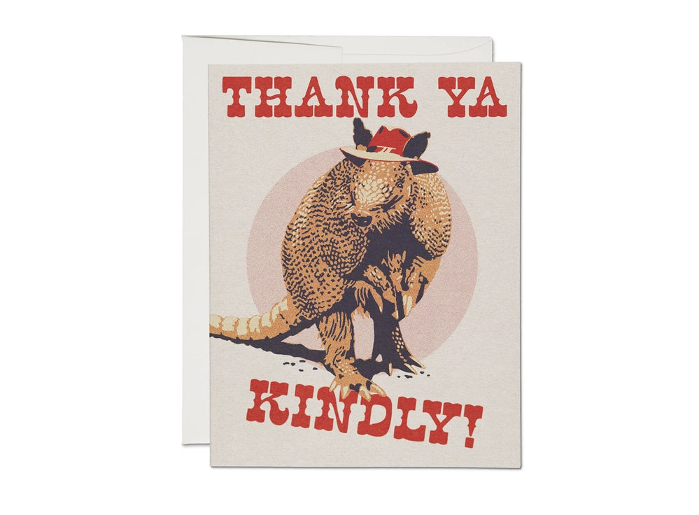 Thank Ya Kindly Thank You card by Red Cap Cards