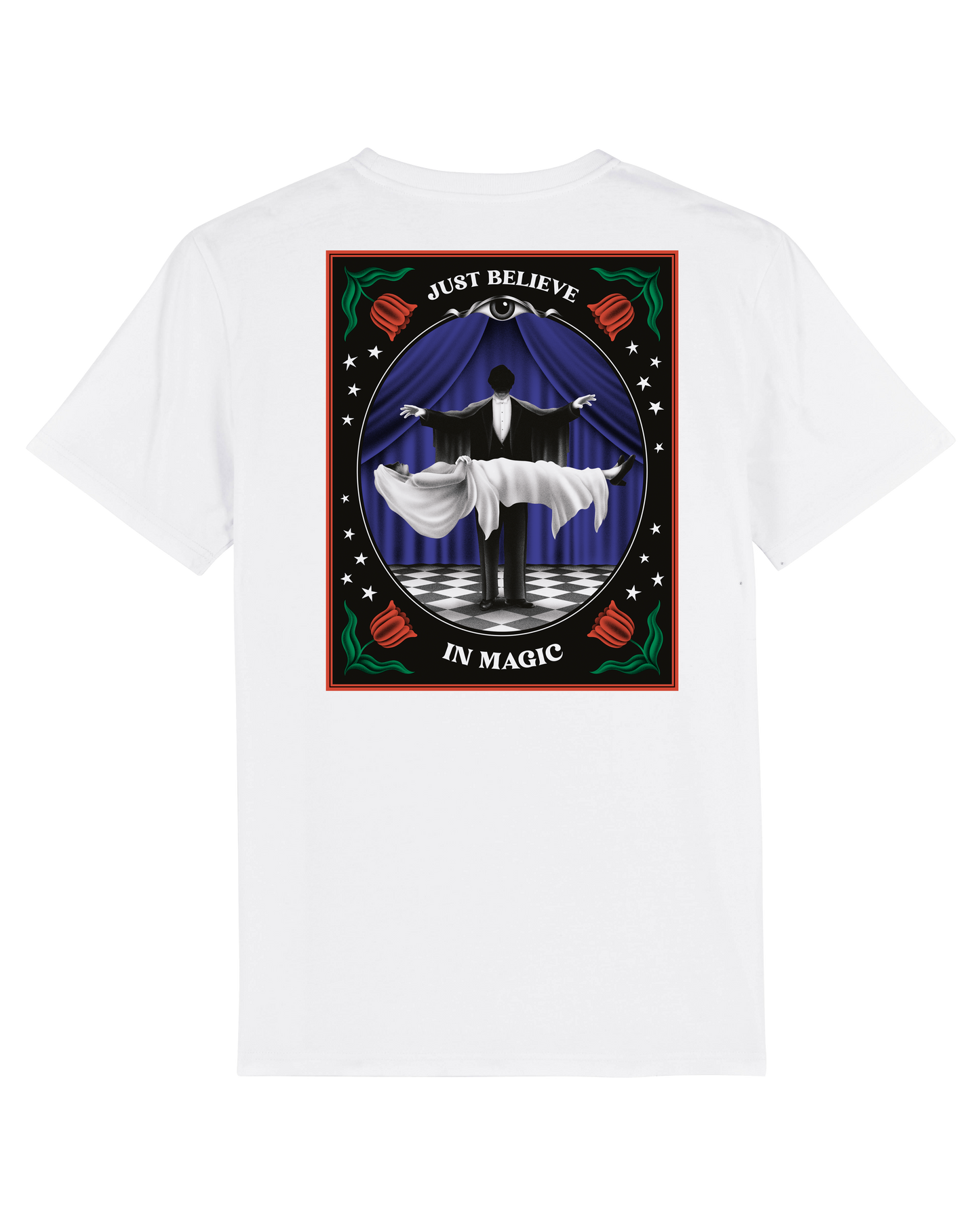 JUST BELIEVE IN MAGIC White TEE by Andre Poise x FS