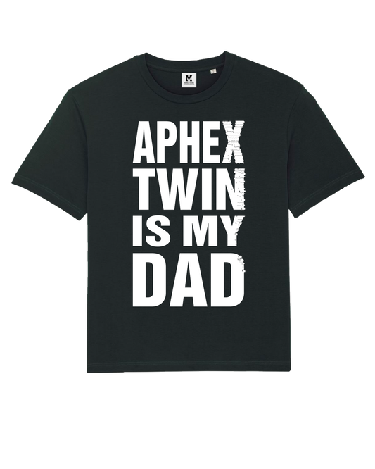 Aphex Twin is my Dad Black Tee by Family Store