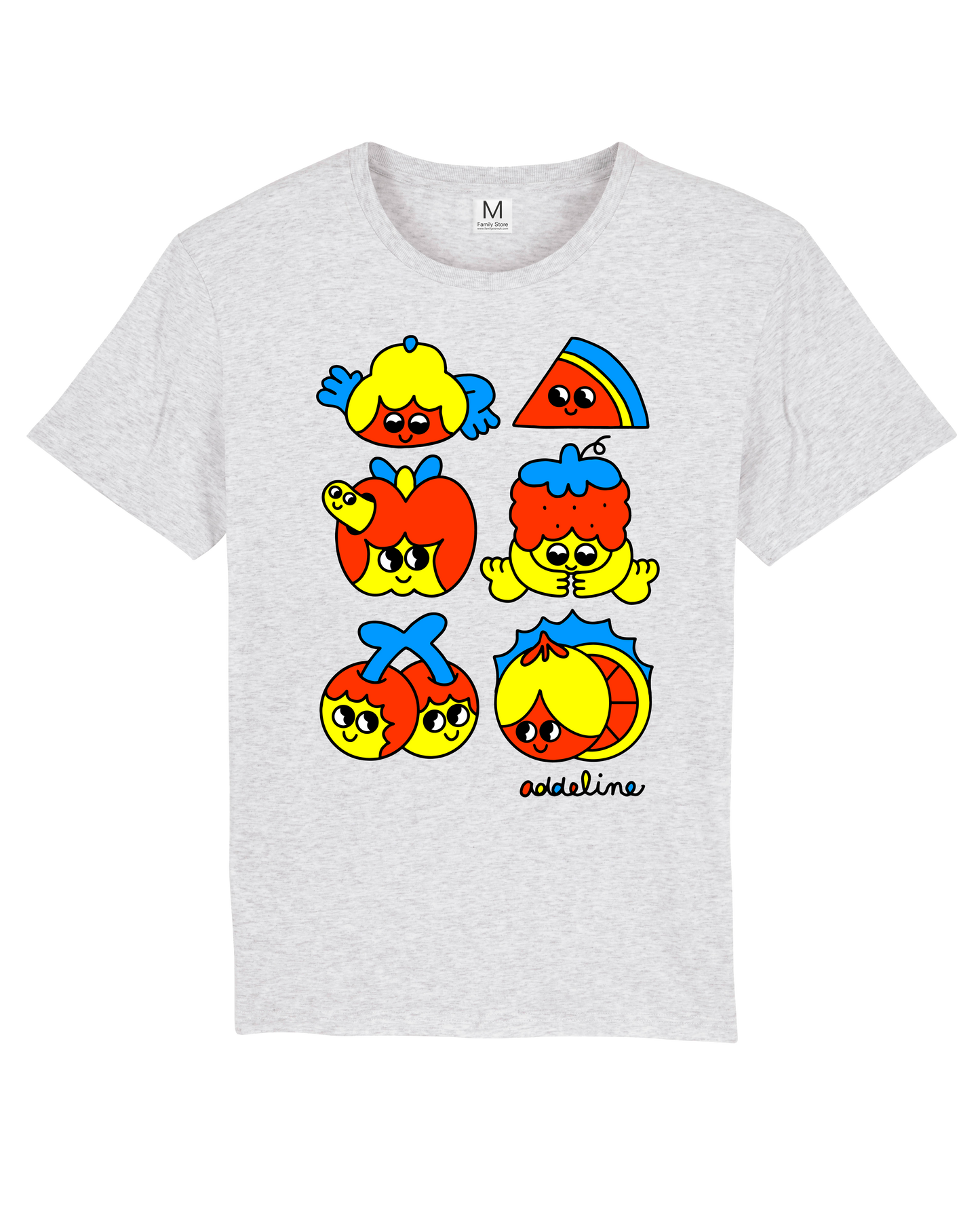 CUTE FRUIT grey Tee by FS x BURGER BABIE