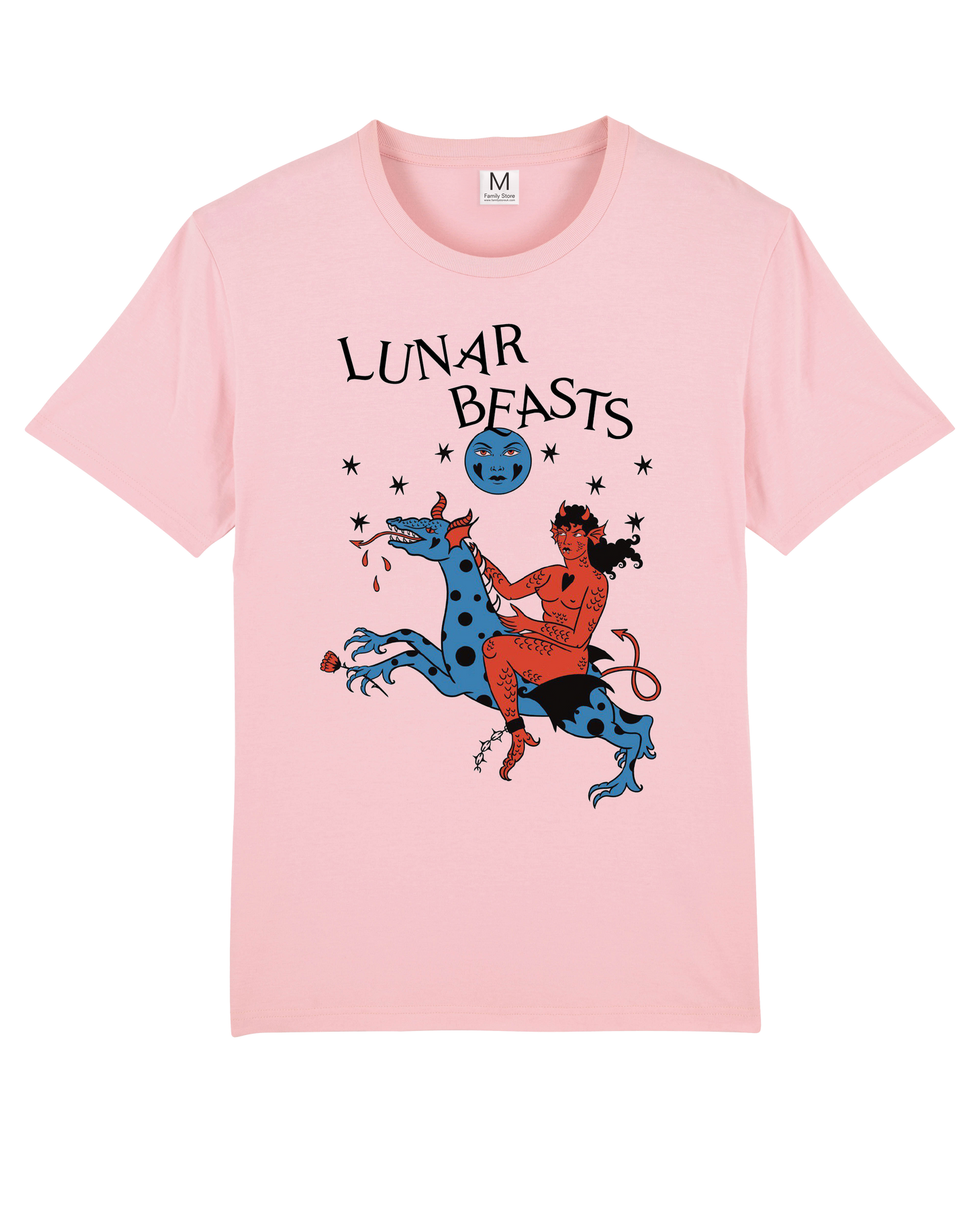 Lunar Beasts Pink Tee by FS X Marica.Mila