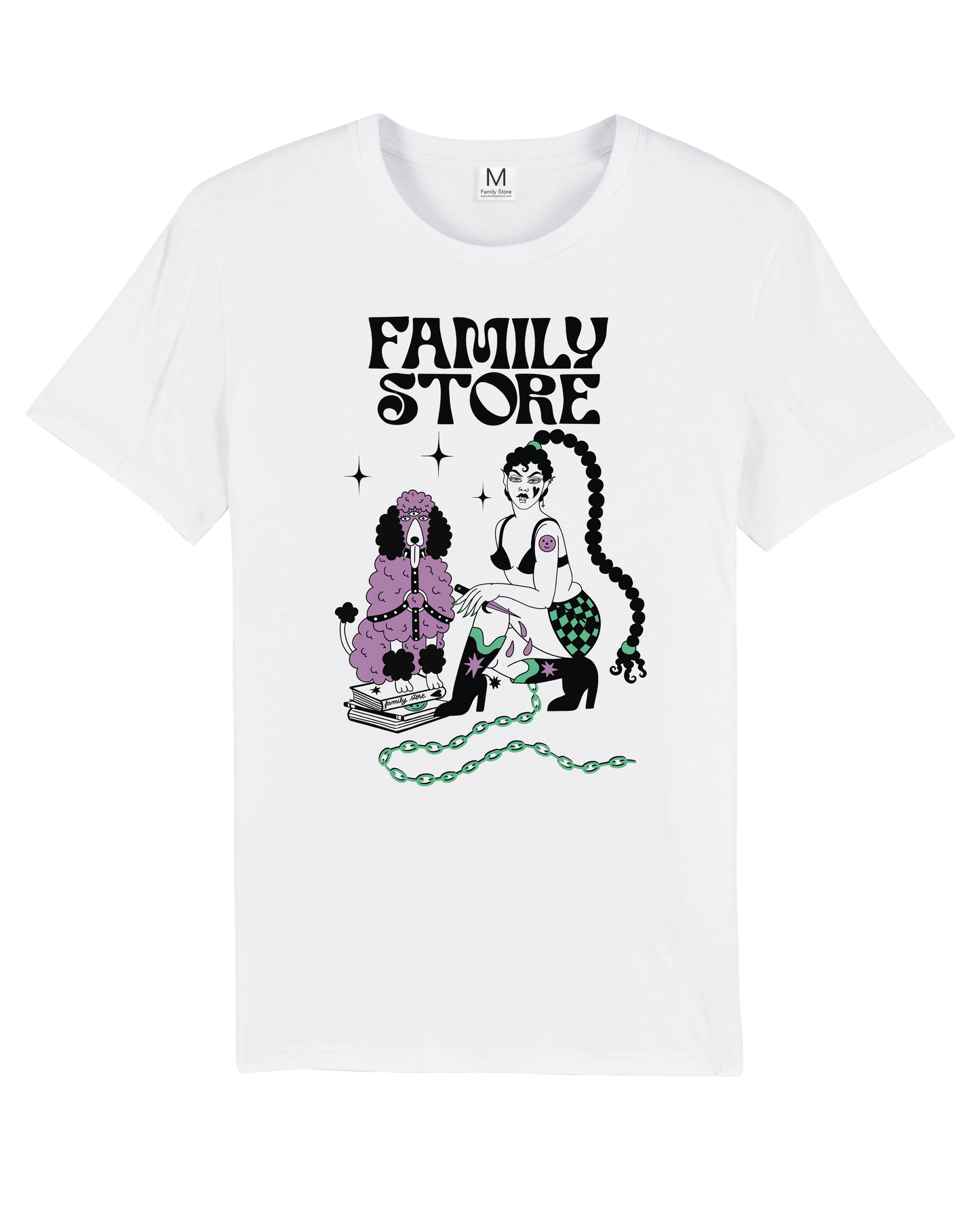 Family Store Logo White Tee by Marica.Mila