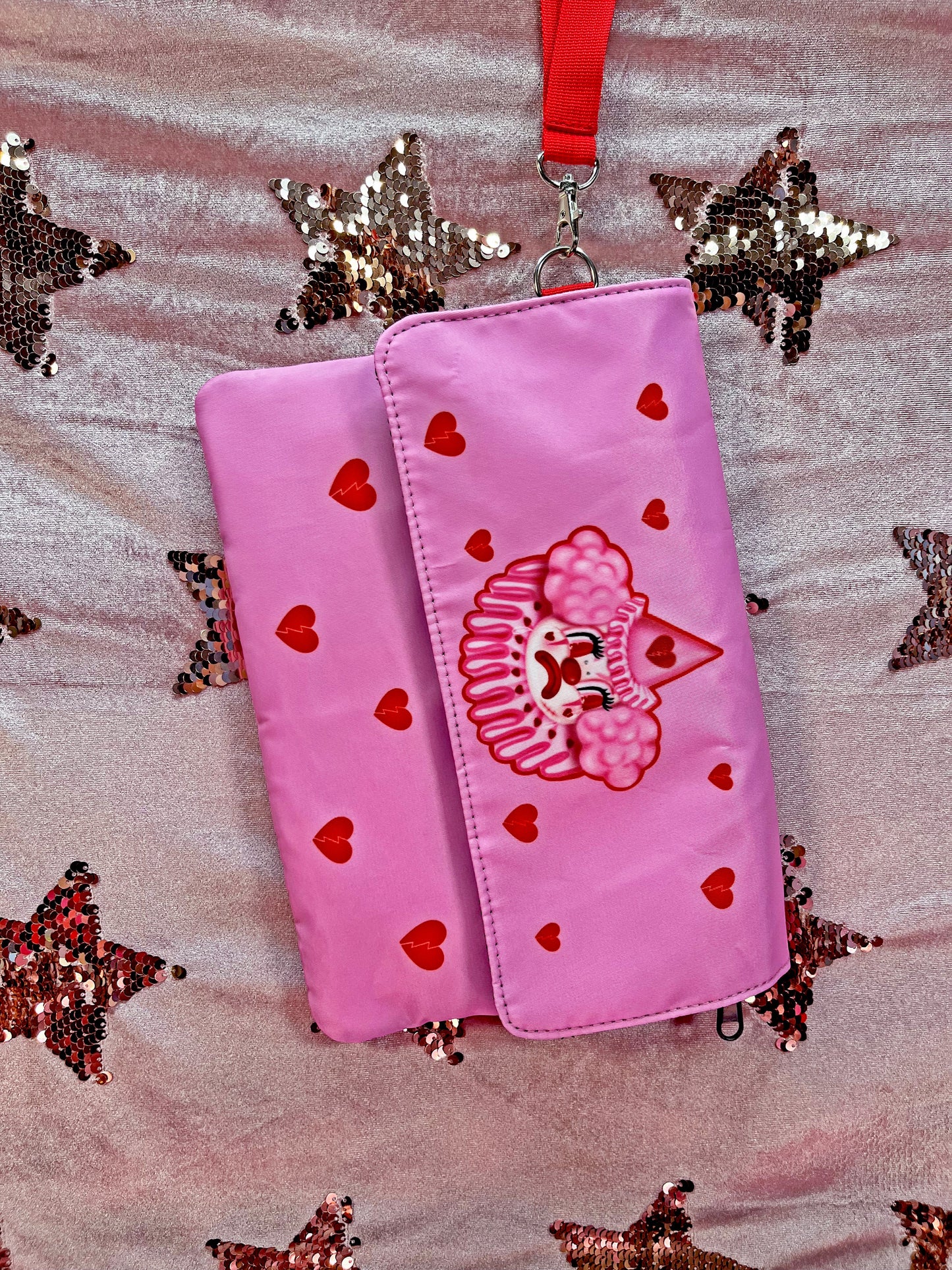 Smell Proof Bag with Lock- Sad Clown by A Shop Of things