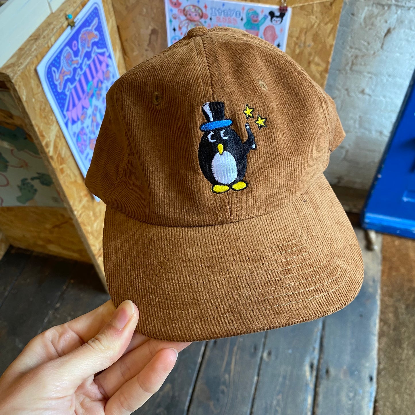 ILLUSION Brown Corduroy cap by Tom Bingham x Family Store