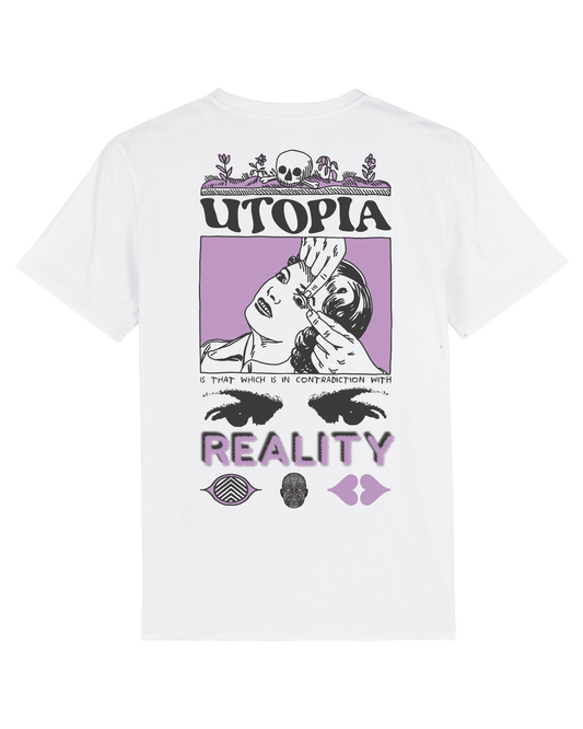 Utopia Reality white Tee by SRRW x FS
