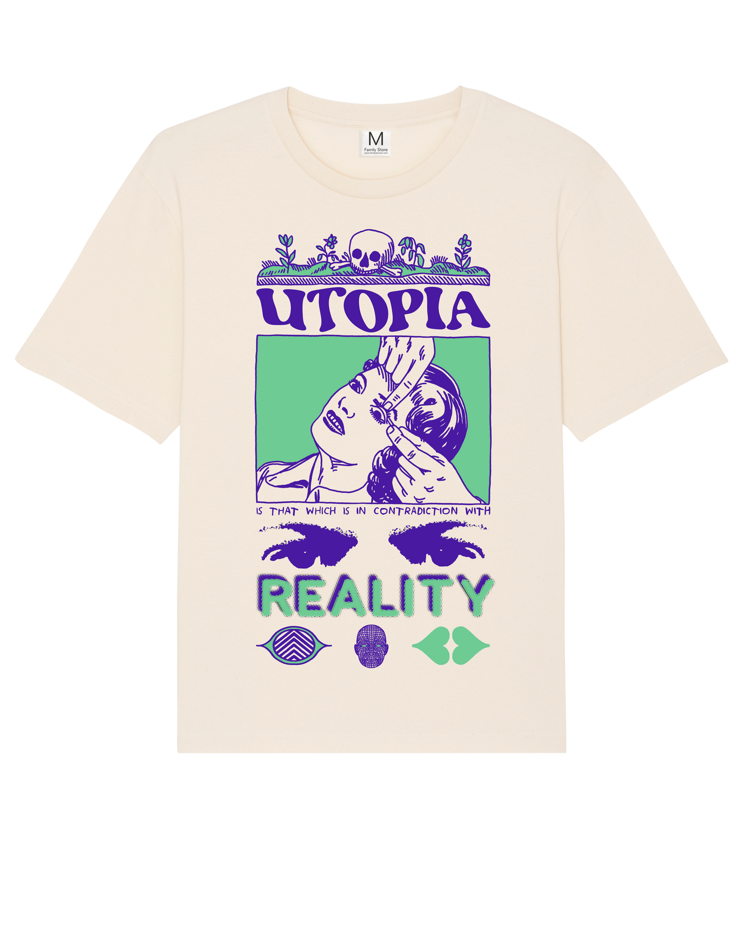 Utopia Reality Natural Raw Tee by SRRW x FS