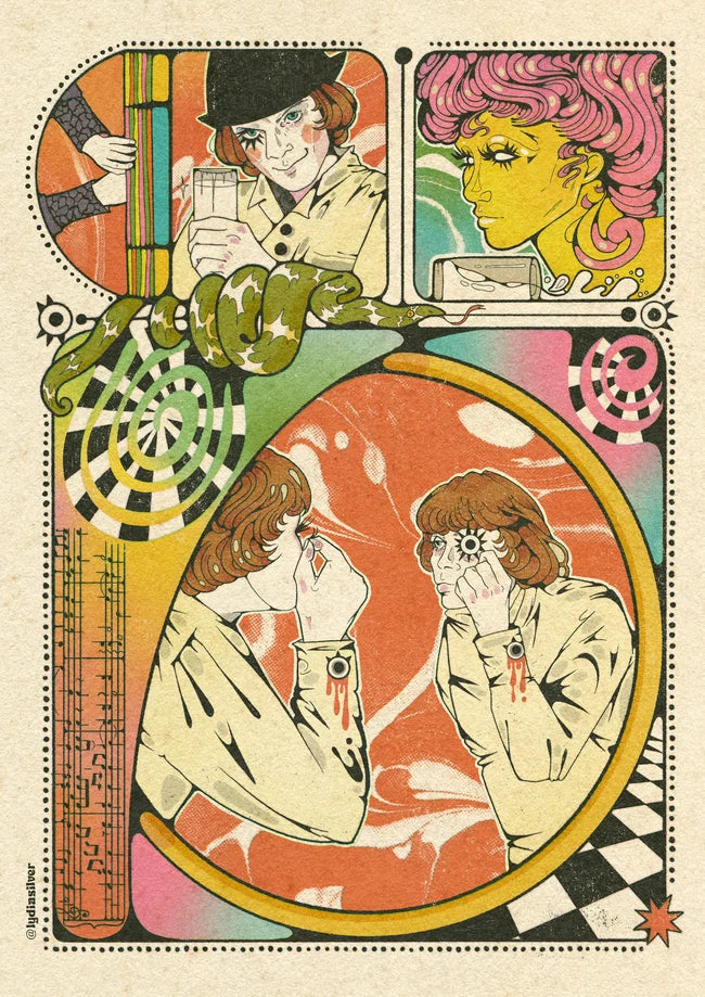 CLOCKWORK Art Print A3 by Lydia Silver