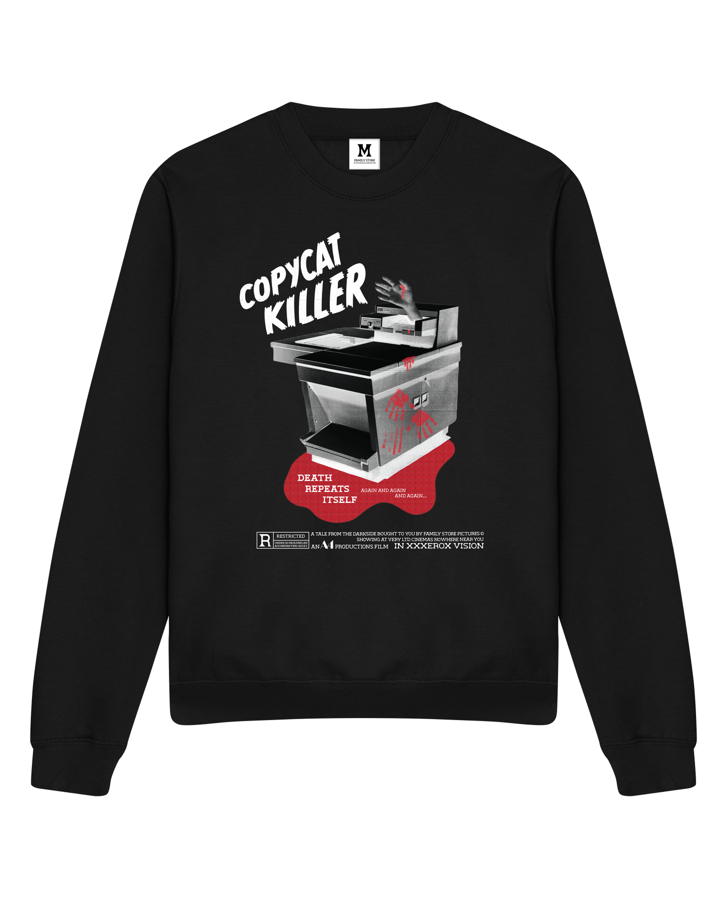 CopyCat Killer Black Sweat by Family Store