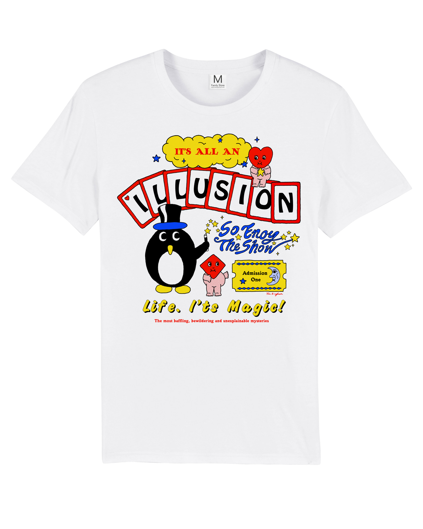 ILLUSION White TEE by TOM BINGHAM x FS