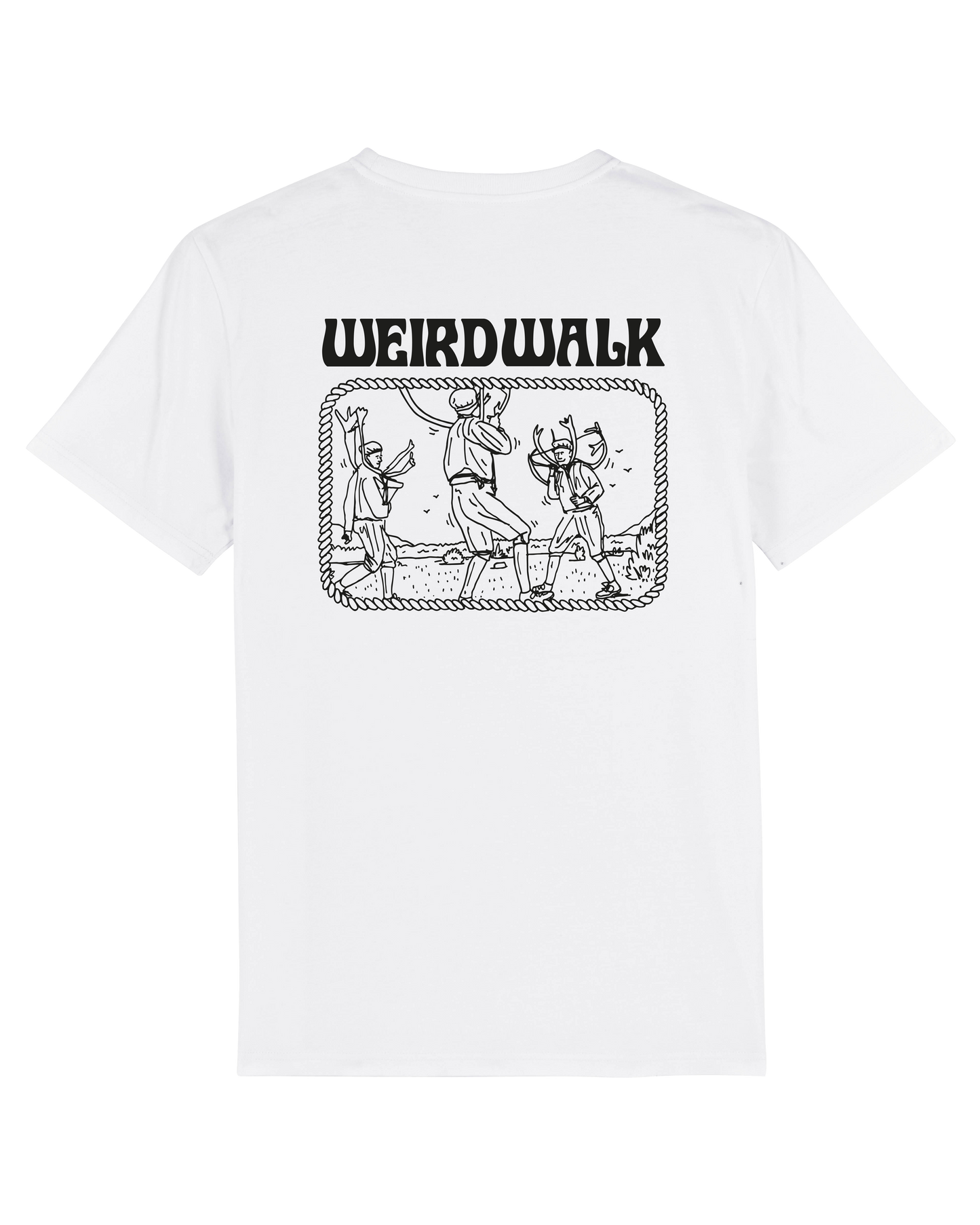 Stag-men White Tee by WEIRD WALK x FS
