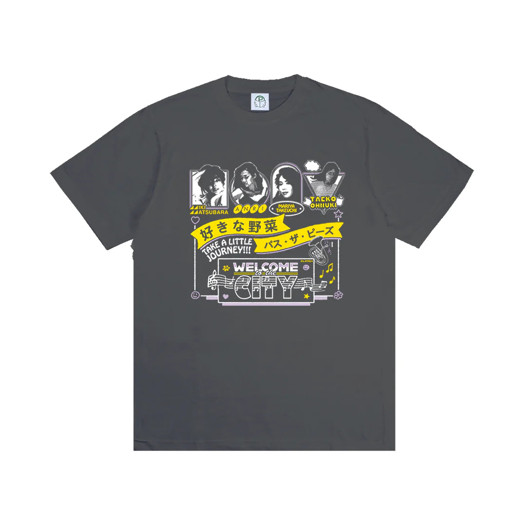 Welcome to The City x Favorite Vegetable Black Tshirt By Pass the Peas