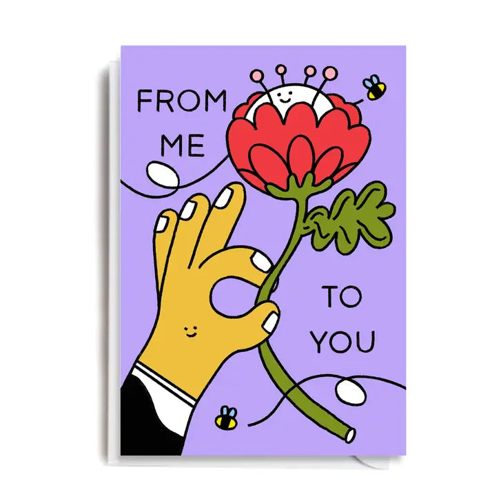 ME TO YOU FLOWER Card by Jolly Awesome