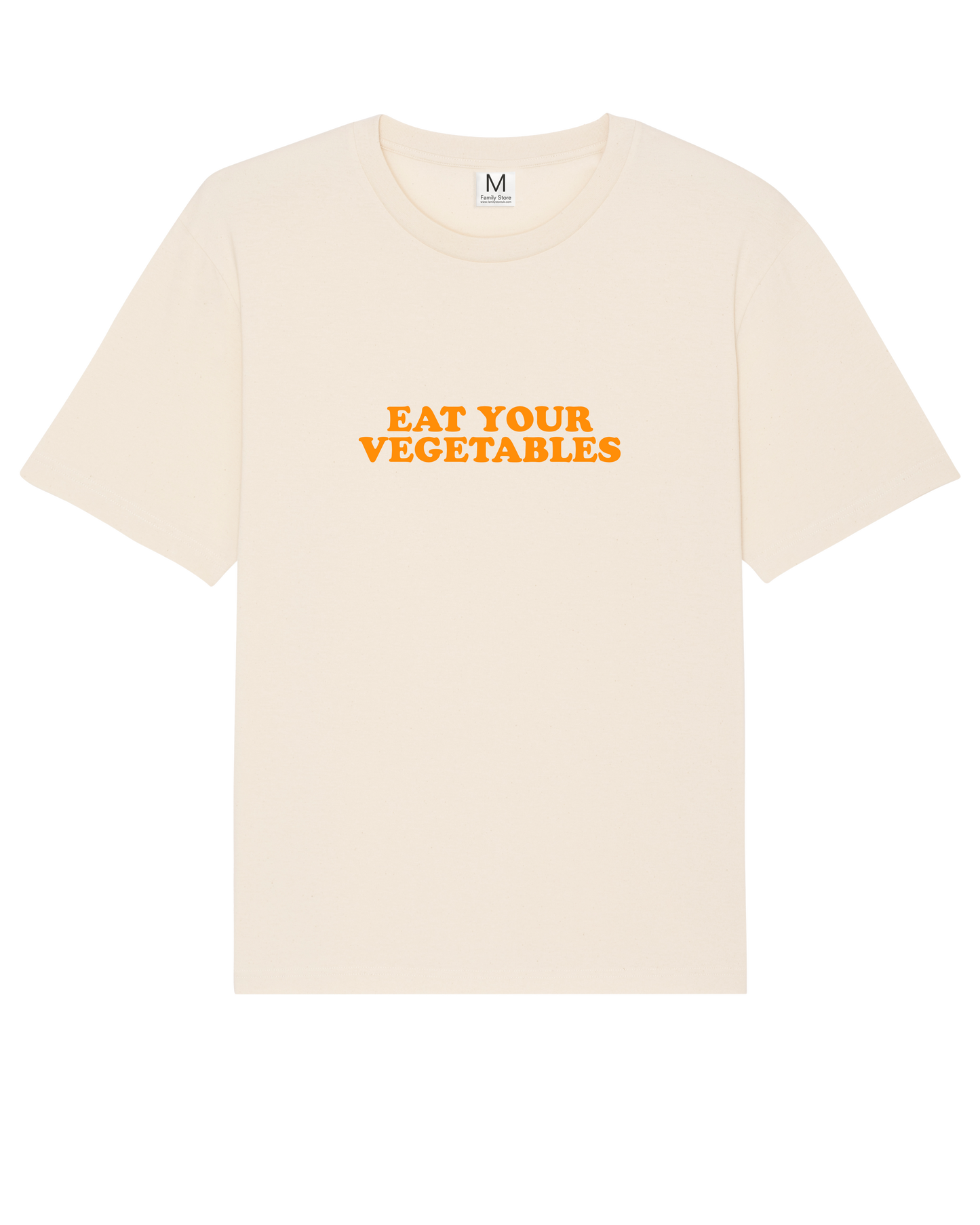 Eat Your Vegetables Natural Raw TEE by Family Store