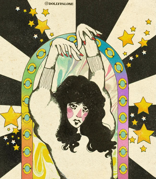 RAINBOW KATE BUSH A4 Print by Lydia Silver