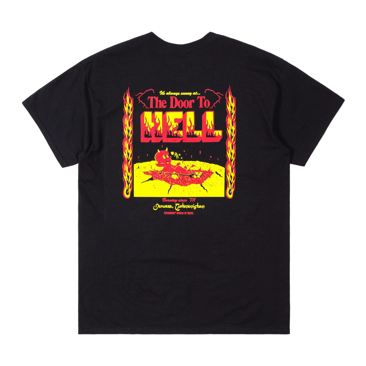 The Door To Hell Black Tee from Playdude
