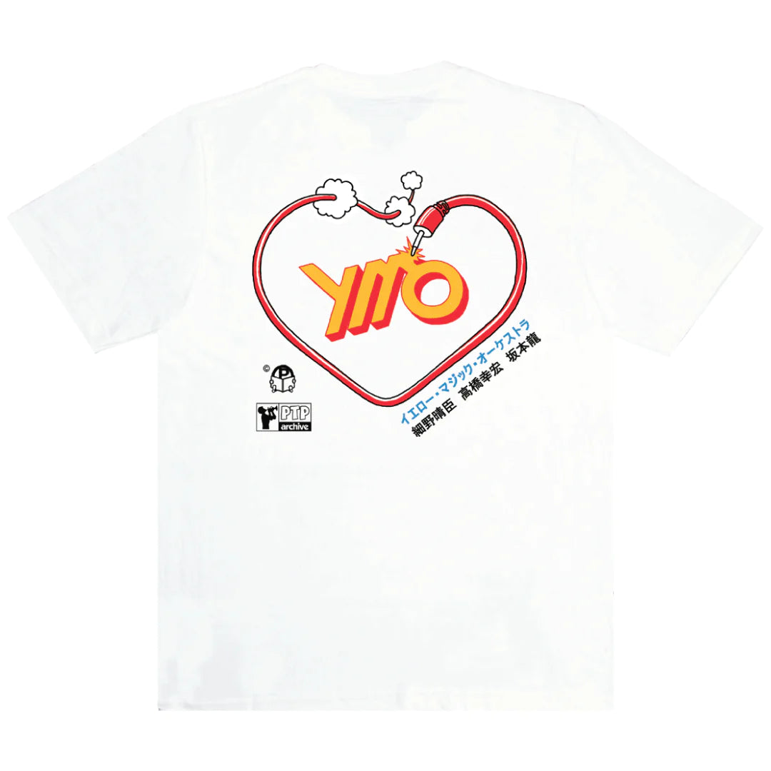 YMO White Tshirt By Pass the Peas
