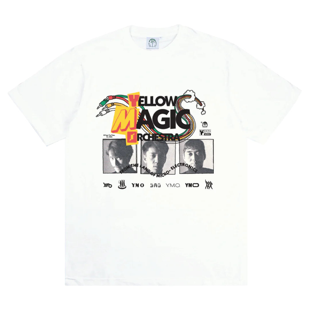 YMO White Tshirt By Pass the Peas