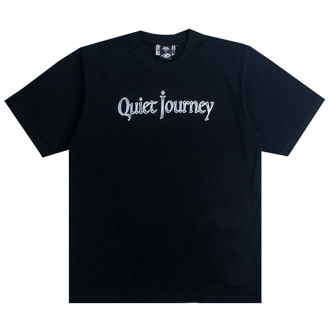 QUIET JOURNEY Black Tee by Woodensun