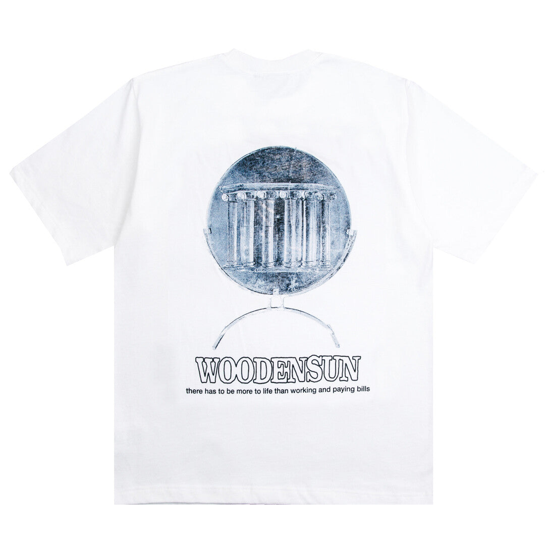 QUIET JOURNEY White Tee by Woodensun