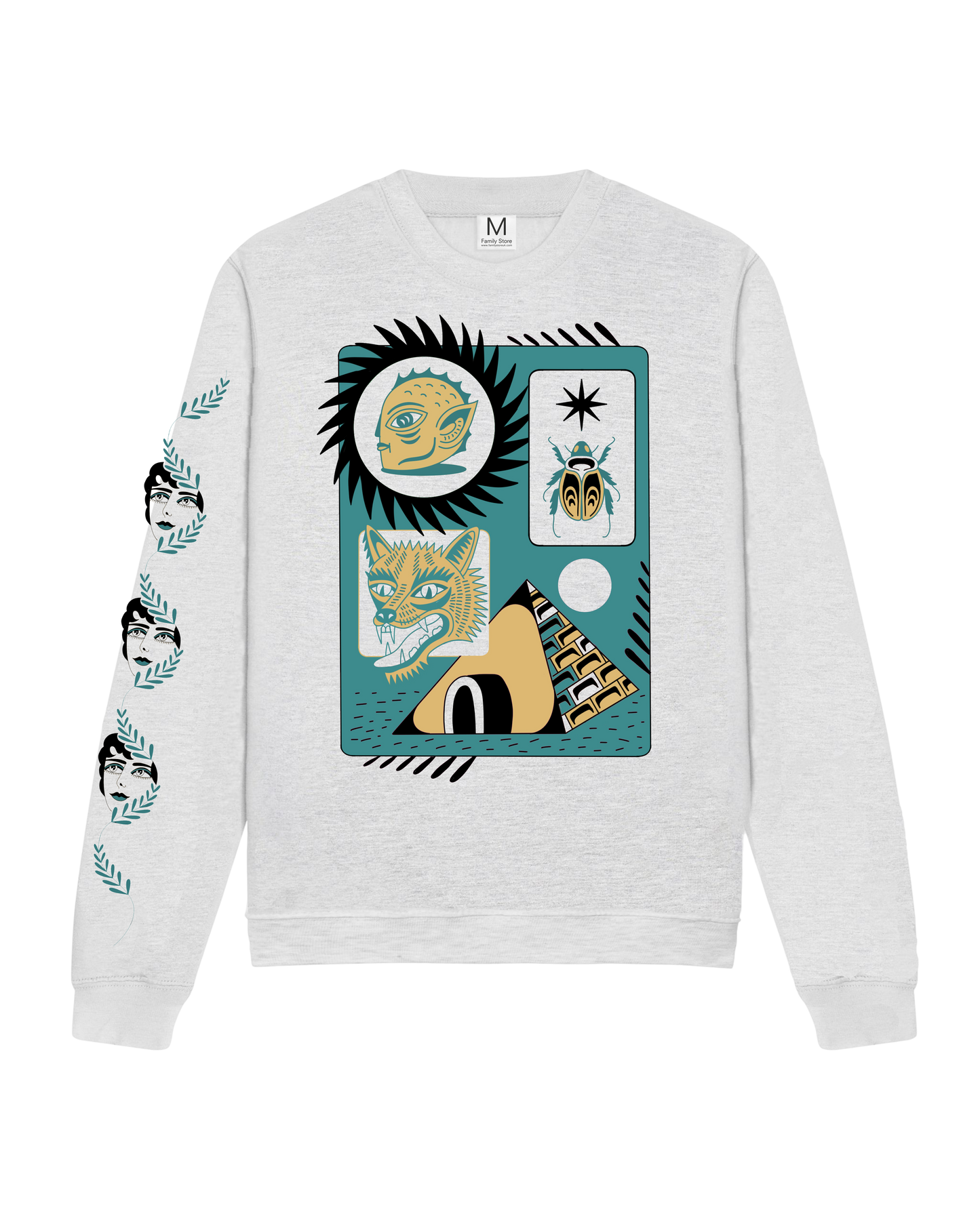 Grey SWEATSHIRT by Janky Bangers x Family Store