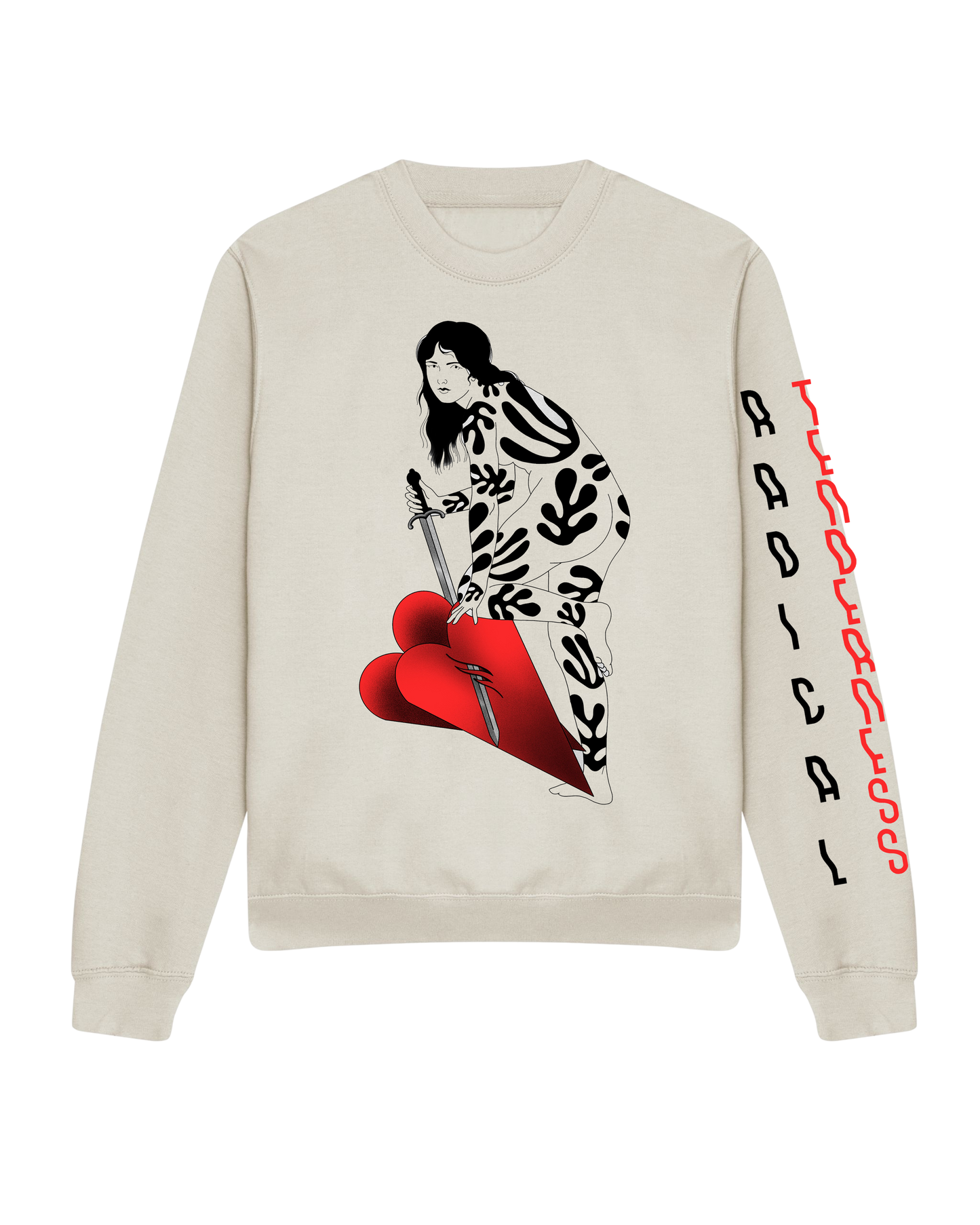 Radical Tenderness Off-White Sweatshirt by Mab Matiere Noire x Family Store