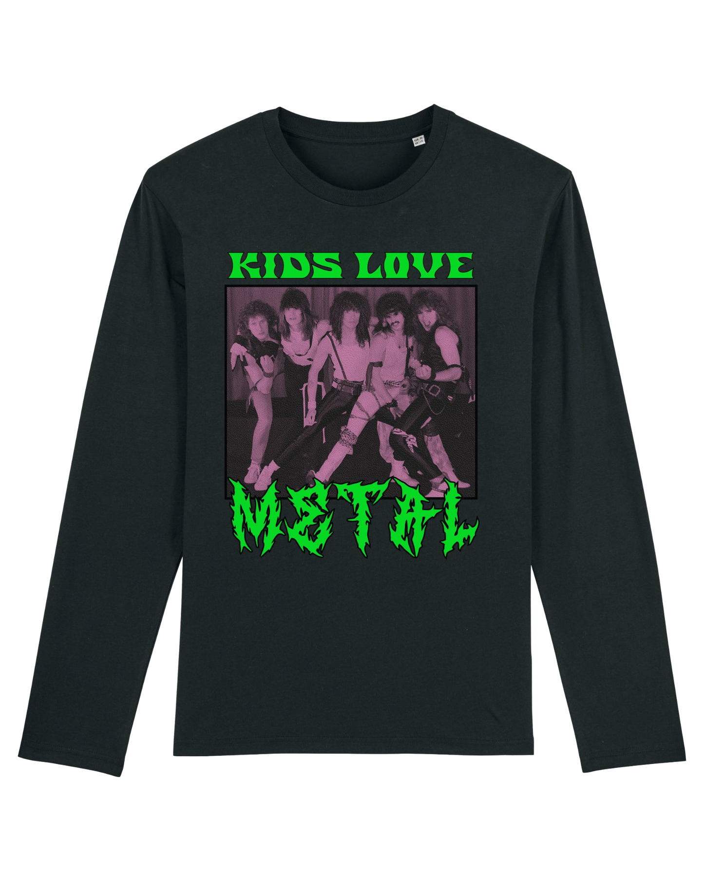 Kids love Metal Black Longsleeve by Family Store