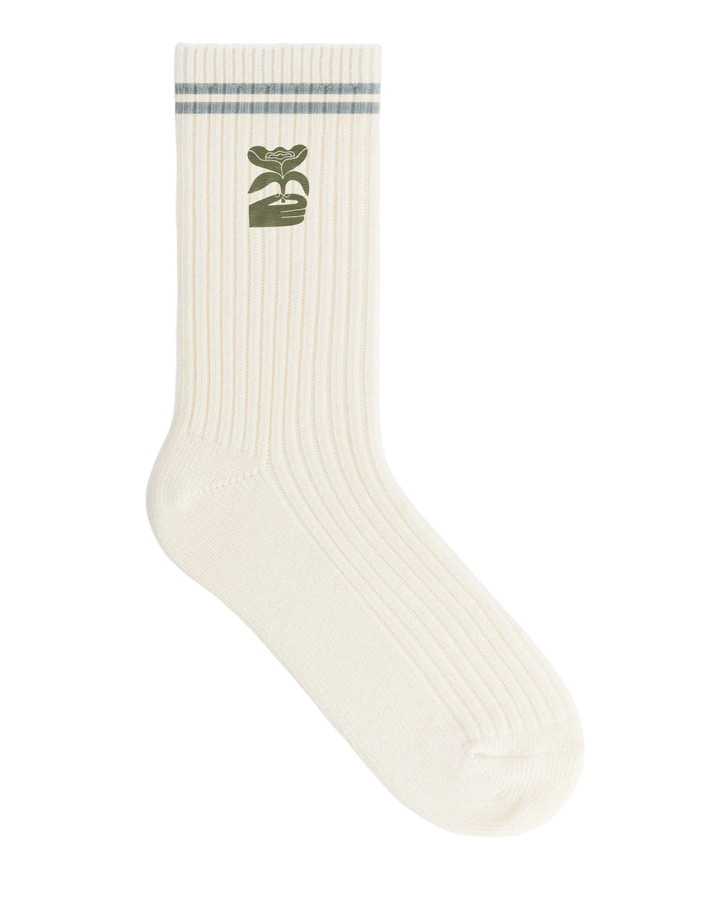 My Petal Off white socks by Marcello Velho x FS