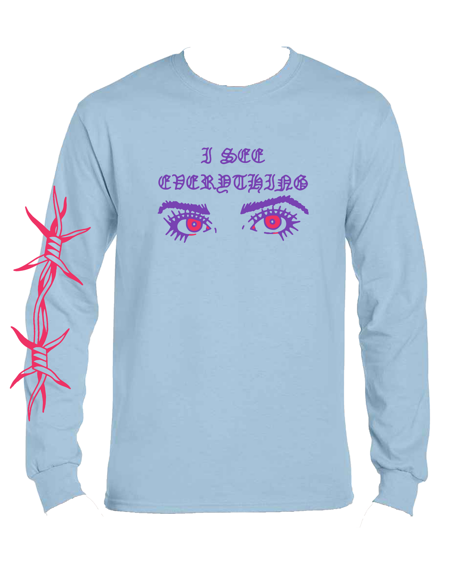 I See Everything Blue Longlseeve by Viande Bleue x Family Store