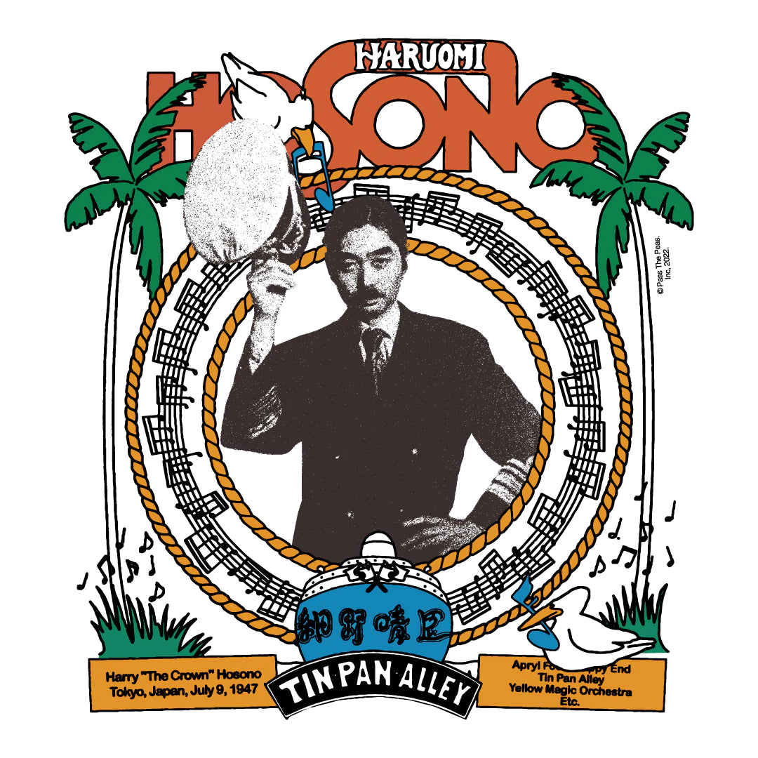 Haruomi Hosono White Tshirt By Pass the Peas