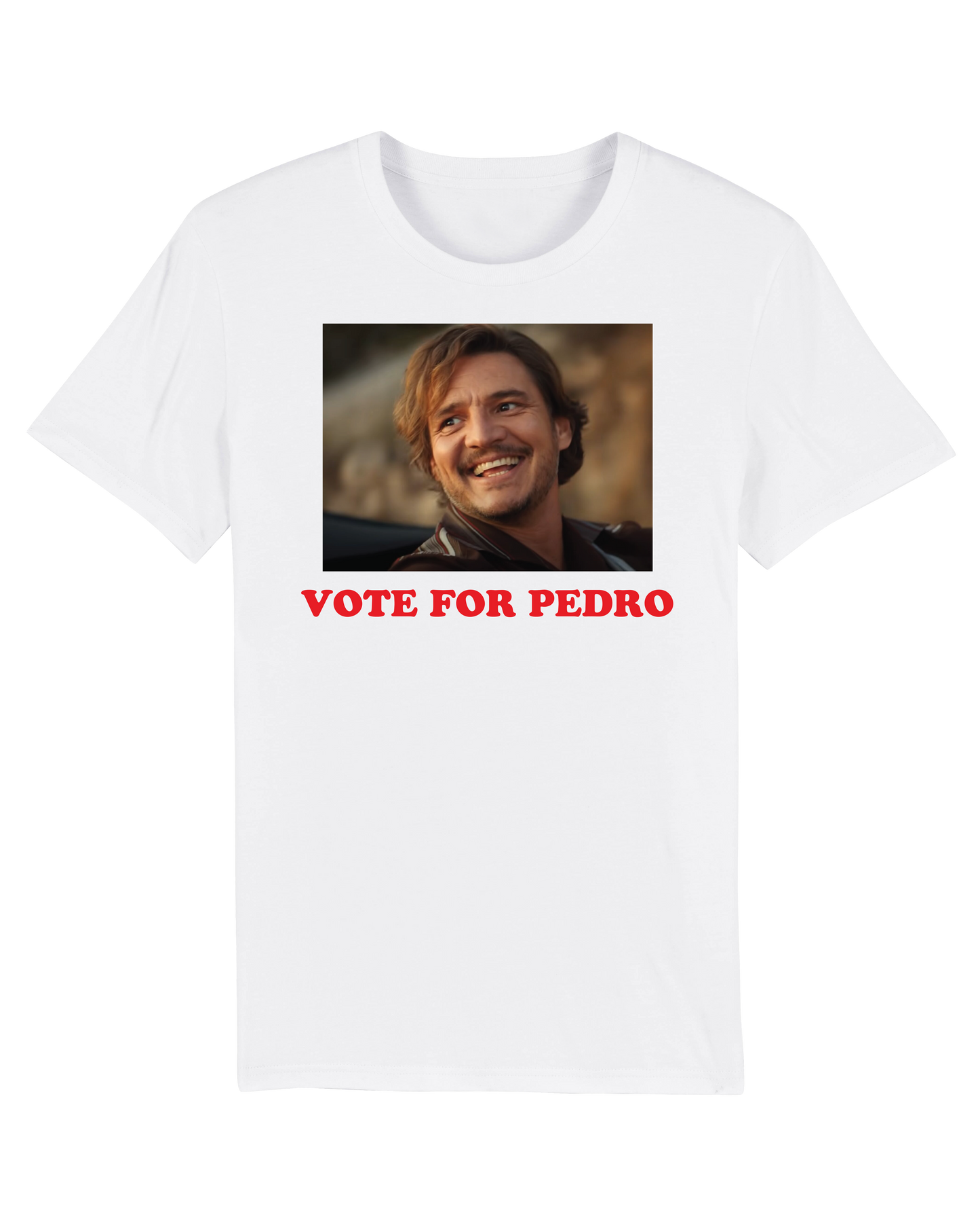Pedro Pascal White Tee by Brandt
