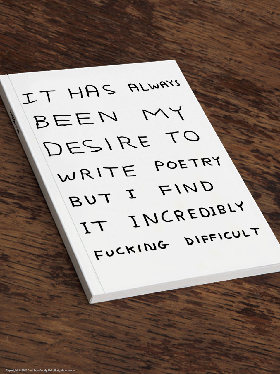 Write Poetry A5 Notebook by David Shrigley