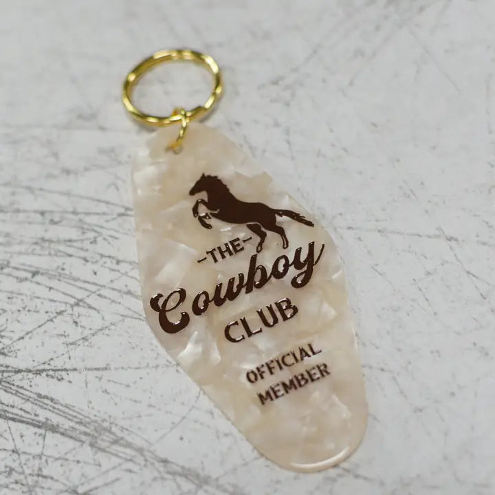 The Cowboy Club Motel Keychain by Rock And Rose Motel
