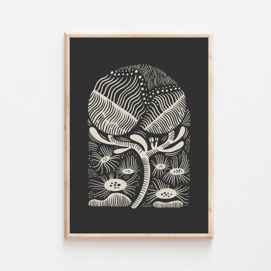 Strange Flowers A4 print by Lauren Marina