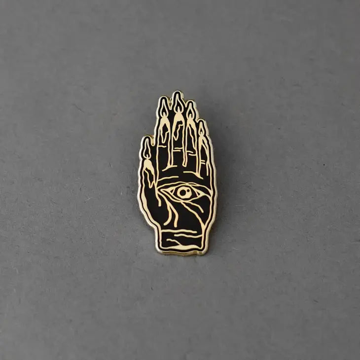 Hand Burner Gold Pin by SHRIMP SAUCE