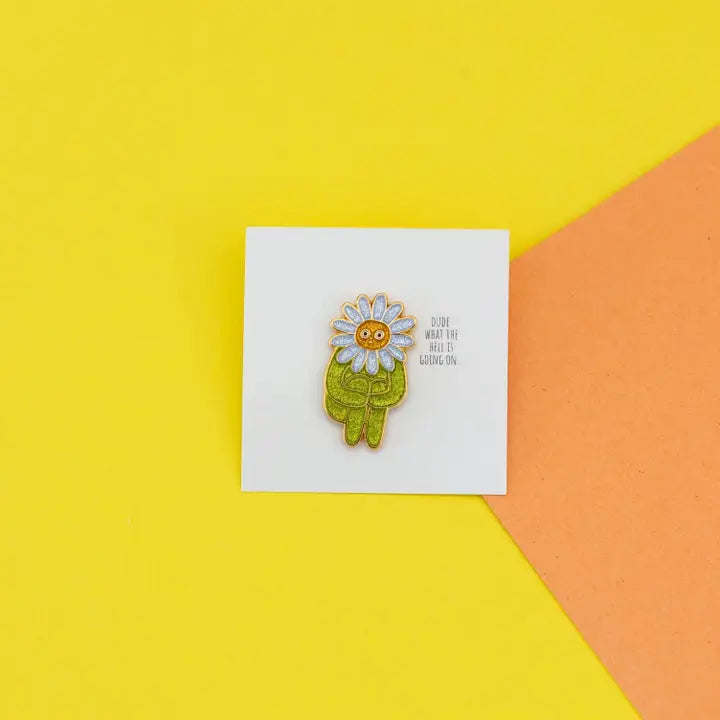 Flower Boy Enamel Pin by The Peach Fuzz