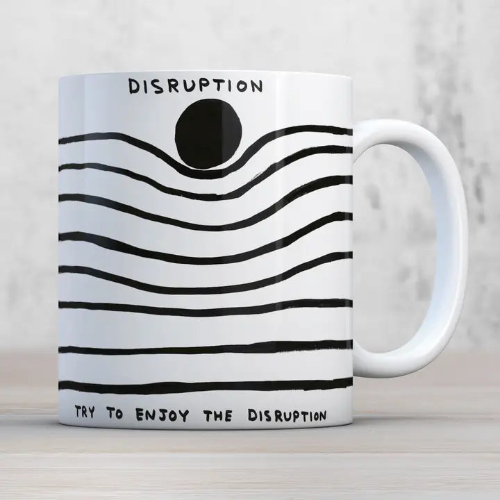 Disruption Mug by David Shrigley