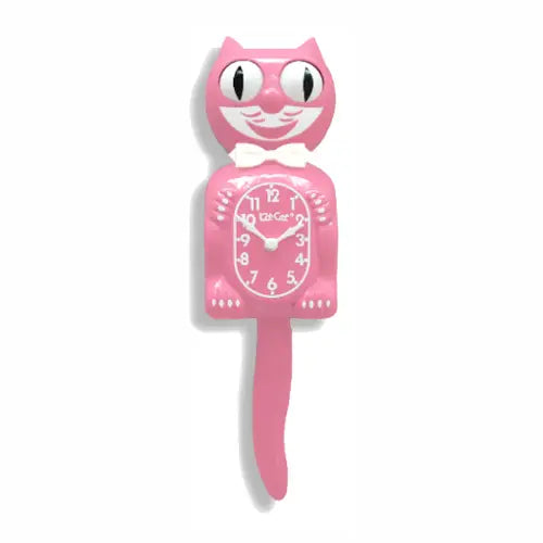 Pink Satin Kit-Cat Klock by Kit-Cat Klock