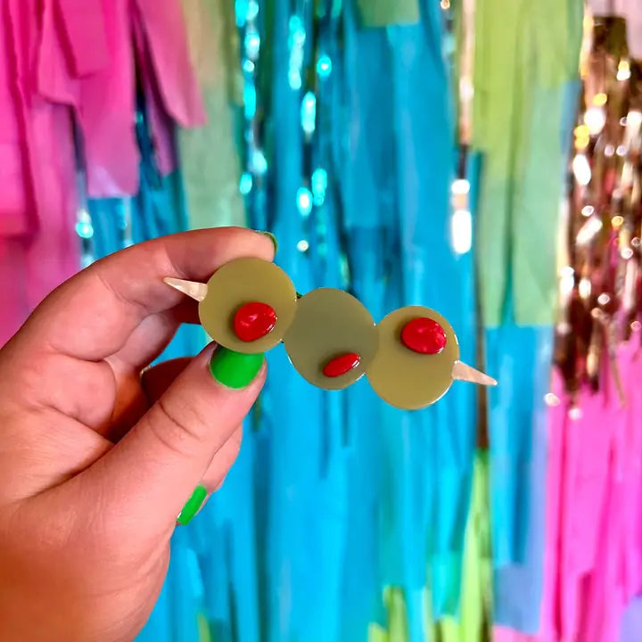 Stuffed Olive Hair Clip Set by The Peach Fuzz