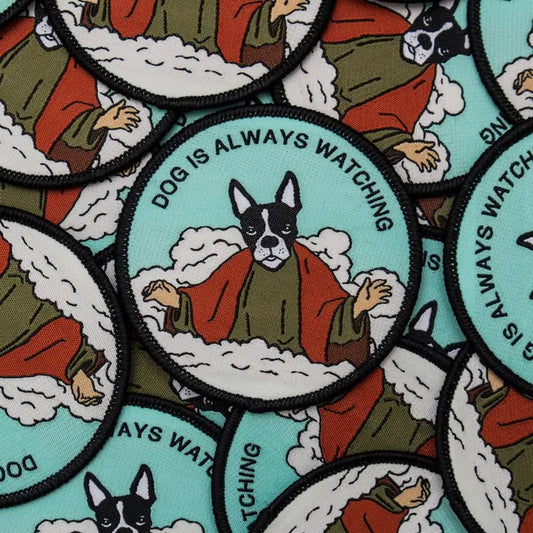 Dog Is Always Watching Woven Patch. by Pretty Bad Co