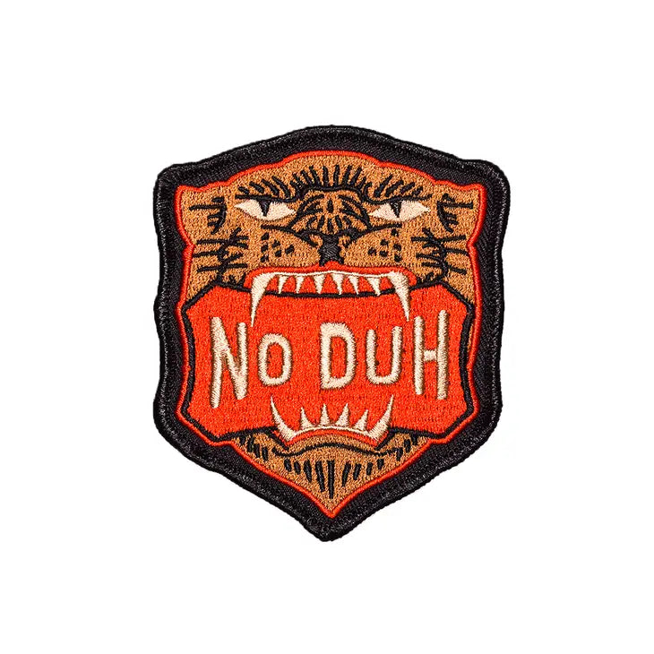 No Duh Embroidered Patch by Oxford Pennant