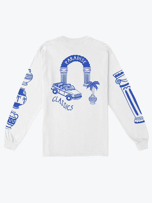 PARADISE CLASSICS  White Long sleeve 1 by Lizzie King