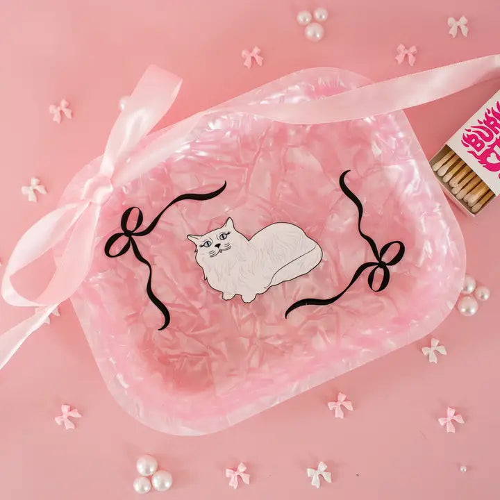 Miss Kitty Trinket Tray by A Shop Of Things