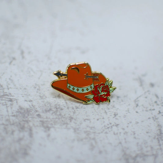 Cowboy Hat Enamel Pin by Rock And Rose Motel