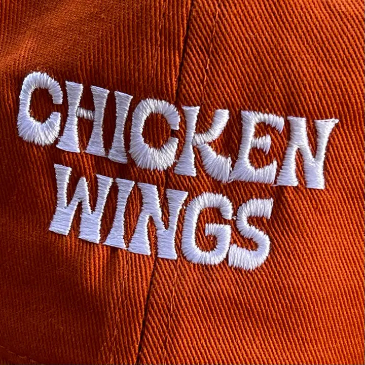 Chicken Wings Baseball Dad Cap by The Silver Spider