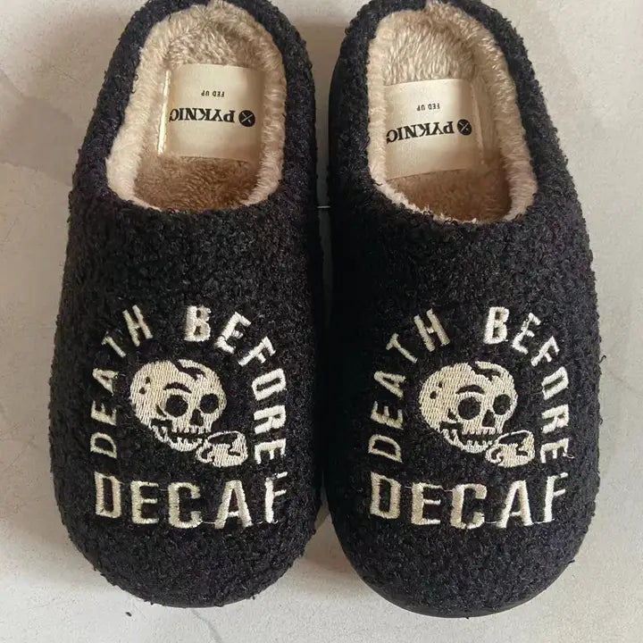 Death Before Decaf Slippers by Pyknic